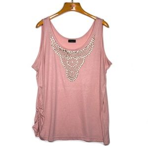 Apostrophe plus size sleeveless tunic top 2X NWOT